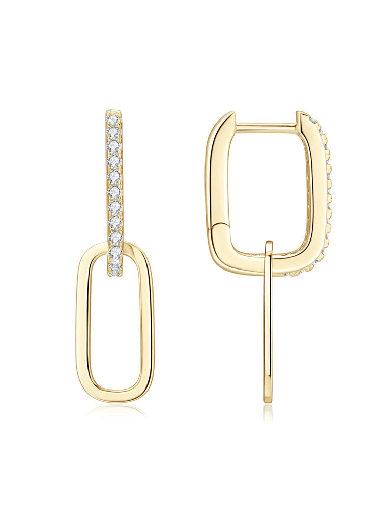 925 Sterling Silver Cubic Zirconia Drop Earrings