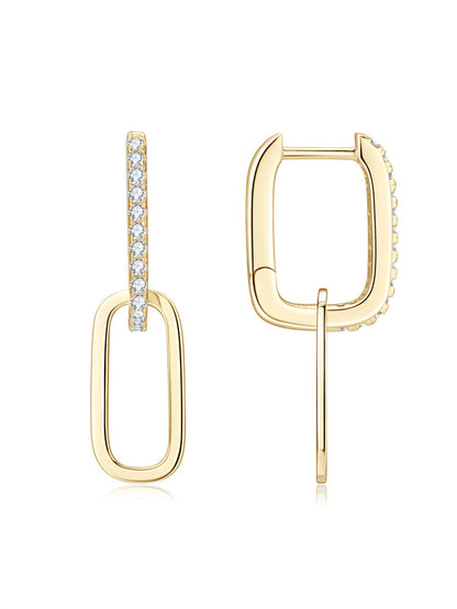 925 Sterling Silver Cubic Zirconia Drop Earrings