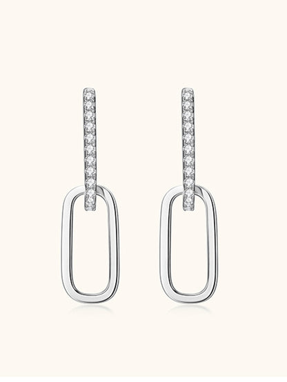 925 Sterling Silver Cubic Zirconia Drop Earrings