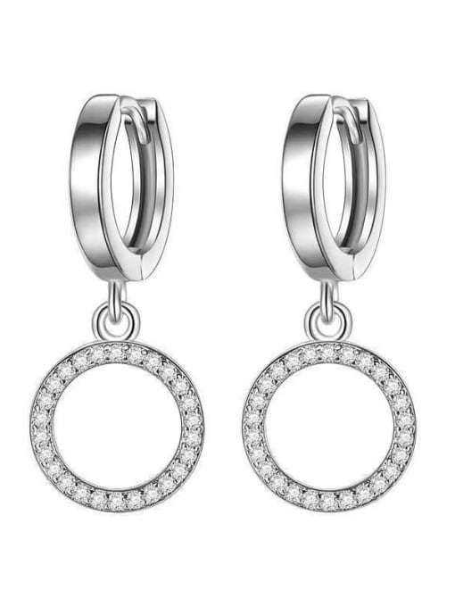 925 Sterling Silver Cubic Zirconia Drop Earrings