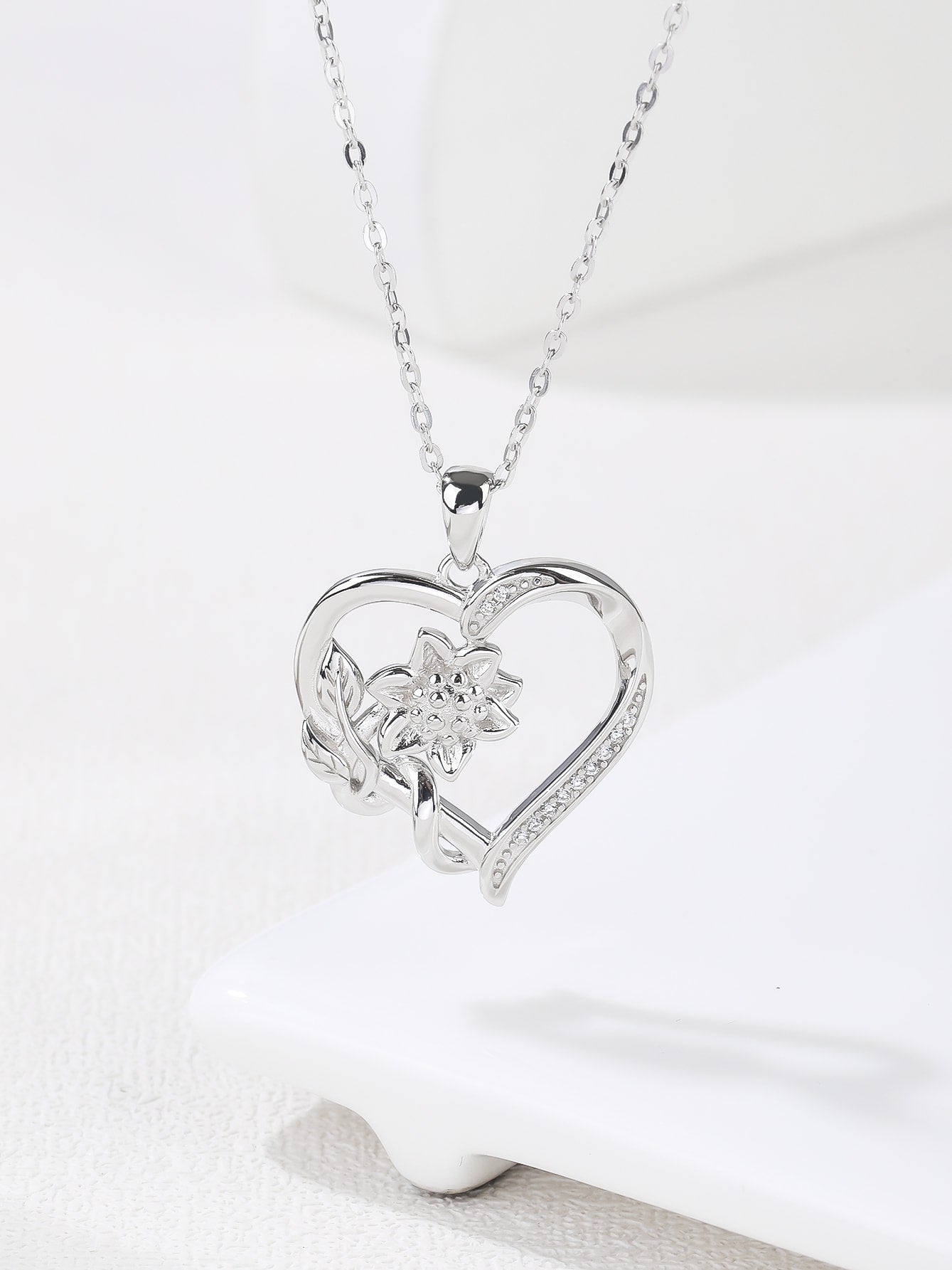 925 Sterling Silver Cubic Zirconia Necklace