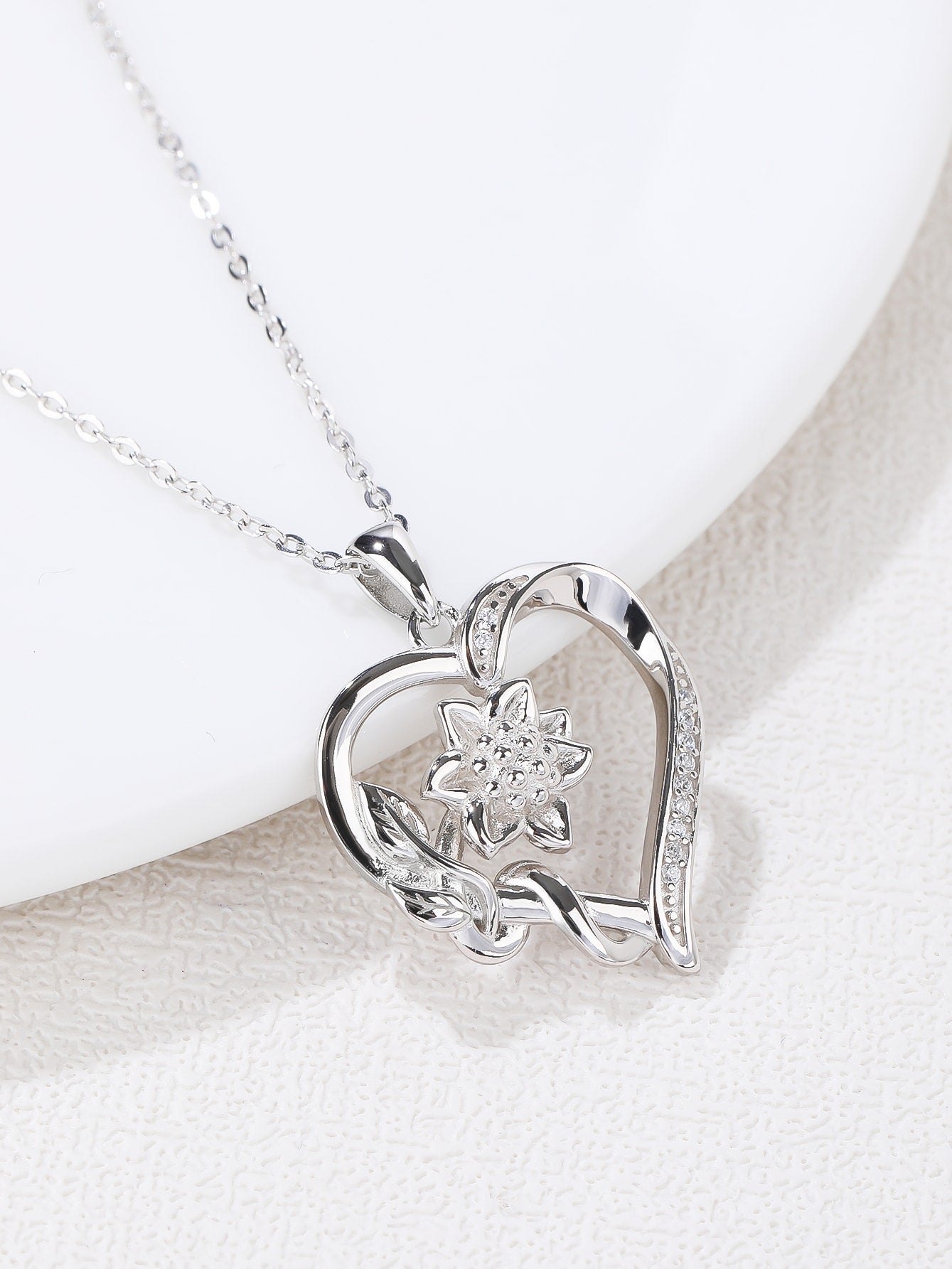 925 Sterling Silver Cubic Zirconia Necklace