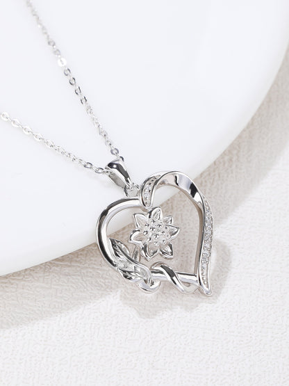 925 Sterling Silver Cubic Zirconia Necklace