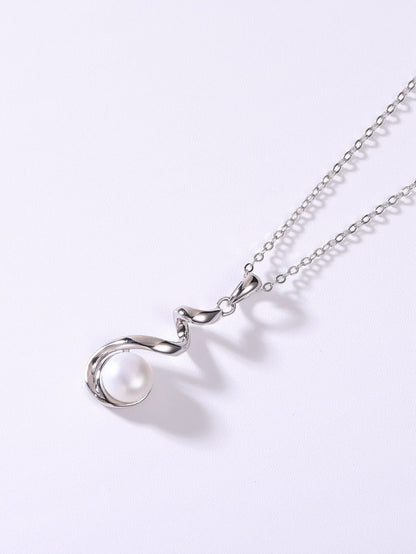 925 Sterling Silver Freshwater Pearl Drop Necklace