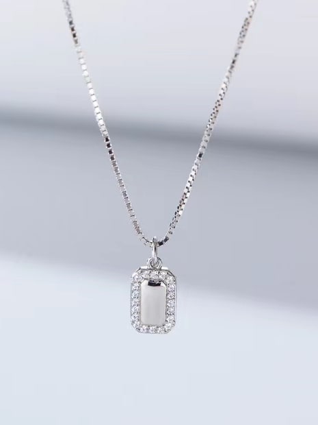 925 Sterling Silver Cubic Zirconia Necklace