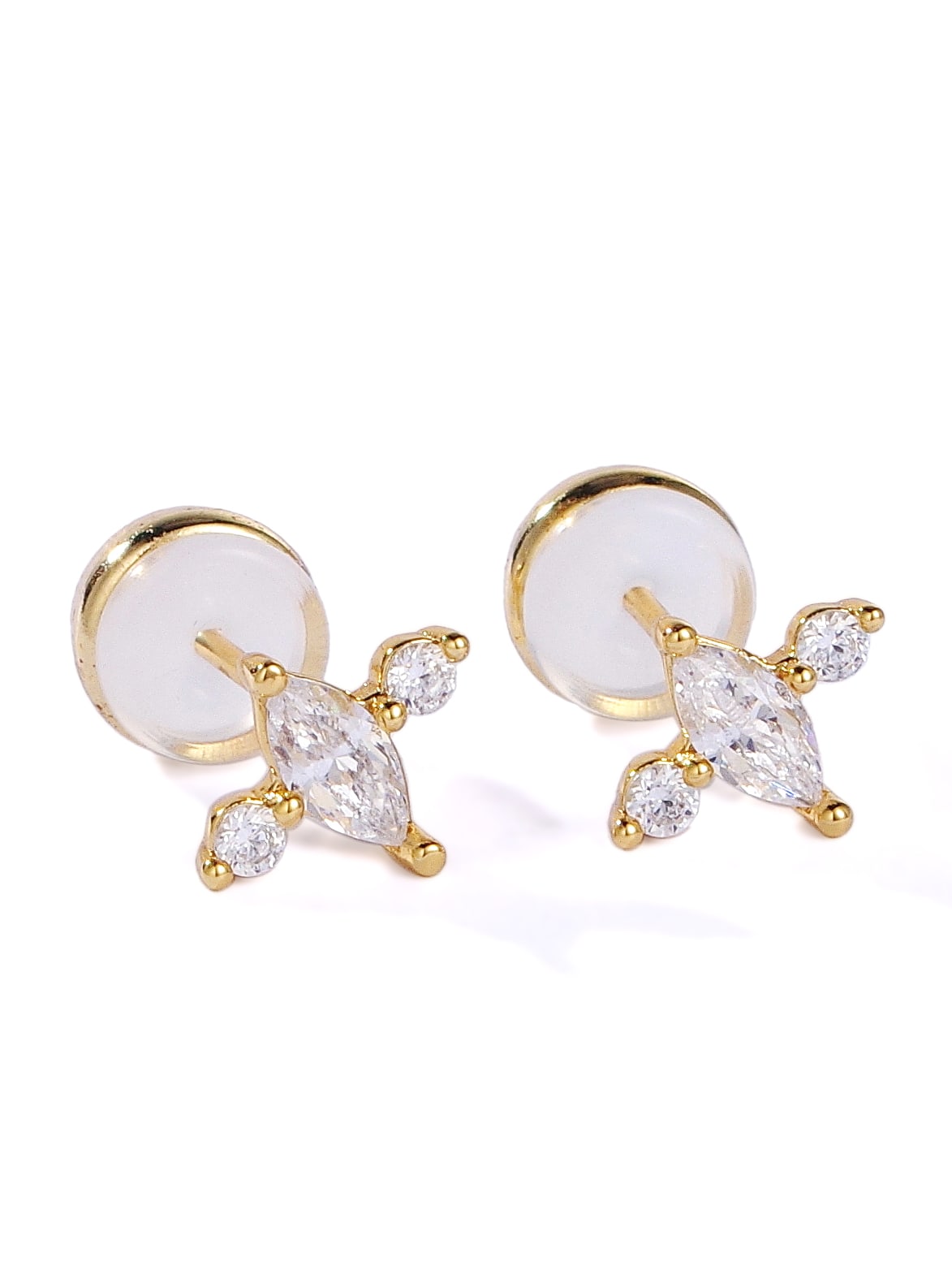 925 Sterling Silver Cubic Zirconia Stud Earrings