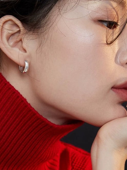 925 Sterling Silver Dainty Hoop Earrings