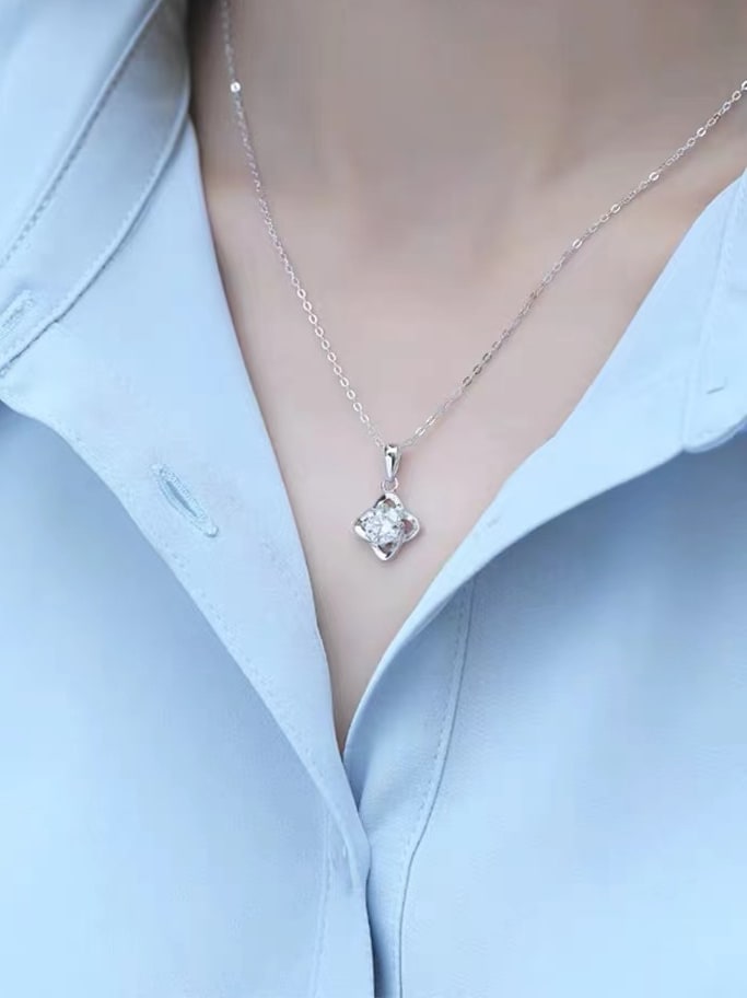 925 Sterling Silver Cubic Zirconia Necklace