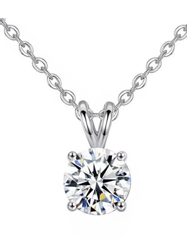 925 Sterling Silver Cubic Zirconia Necklace