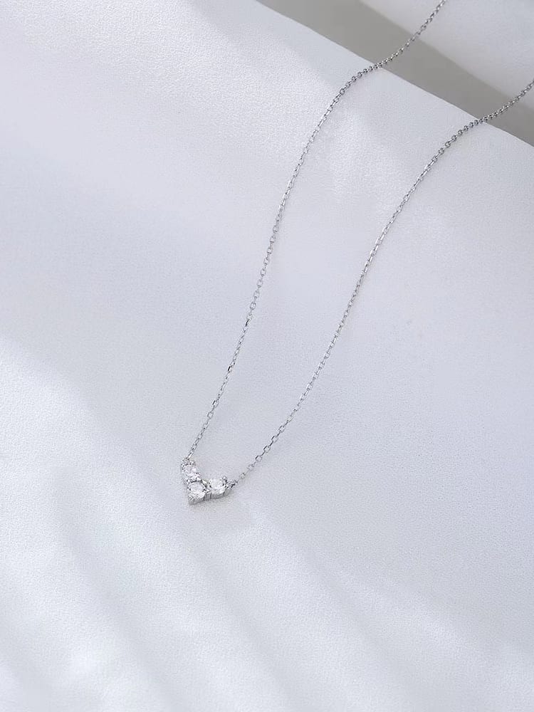 925 Sterling Silver Cubic Zirconia Necklace