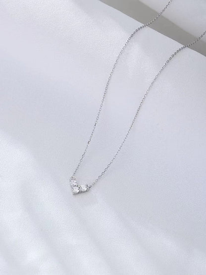 925 Sterling Silver Cubic Zirconia Necklace