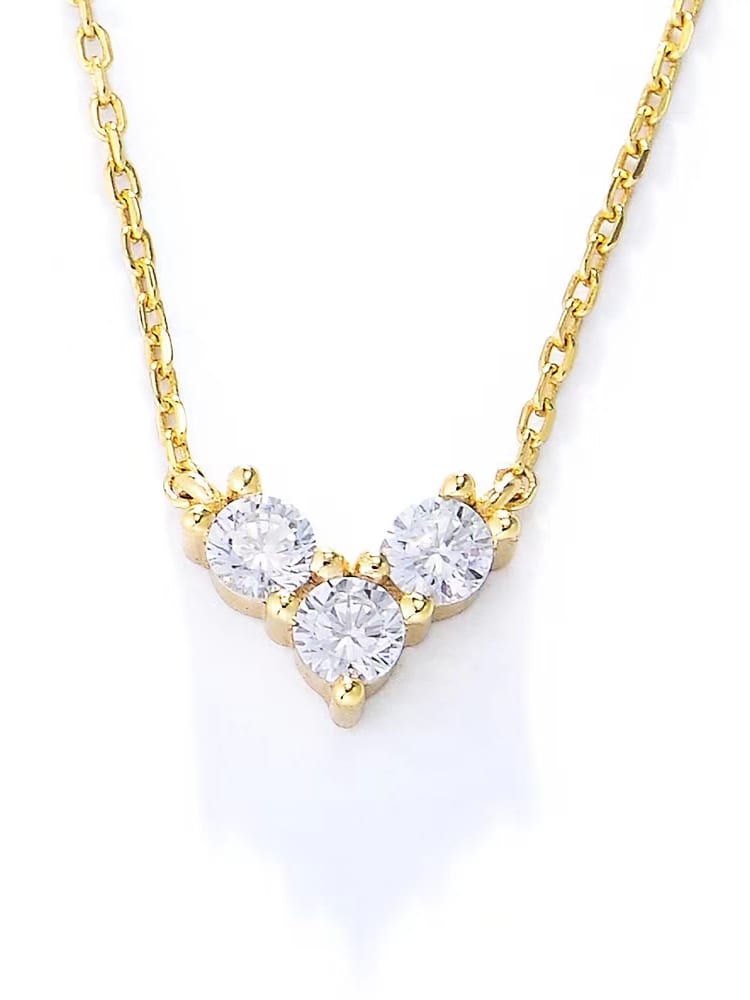 925 Sterling Silver Cubic Zirconia Necklace