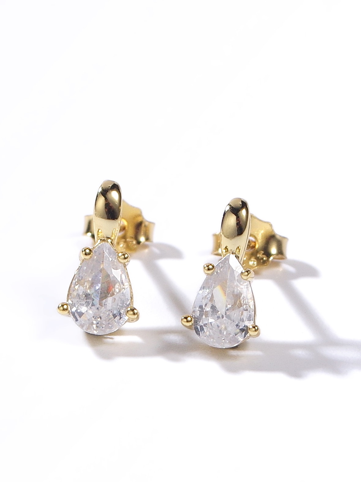 925 Sterling Silver Cubic Zirconia Coloured Stud Earrings