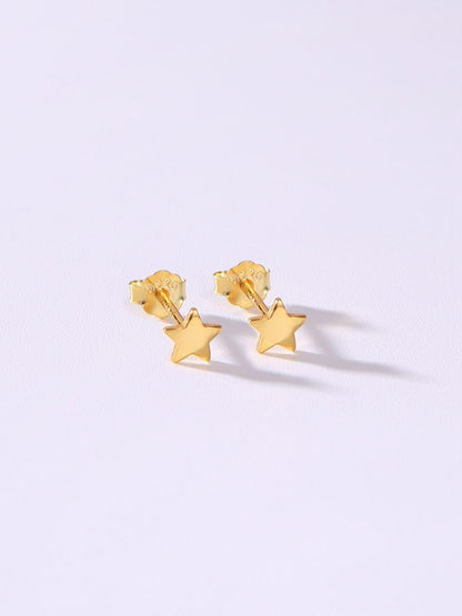 925 Sterling Silver Star Stud Earrings