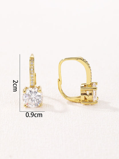925 Sterling Silver Cubic Zirconia Chandelier Earrings
