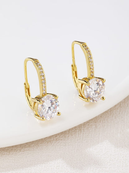 925 Sterling Silver Cubic Zirconia Chandelier Earrings
