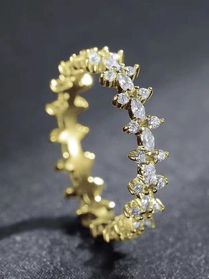 925 Sterling Silver Cubic Zirconia Band Ring
