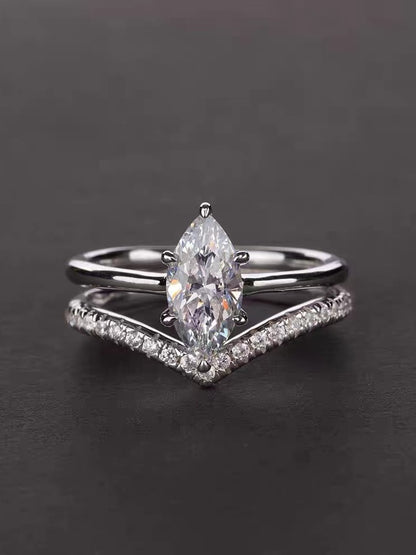 925 Sterling Silver Cubic Zirconia Stackable Rings