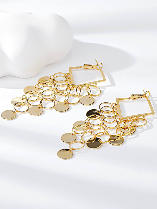Gold Plated Drop Earrings
