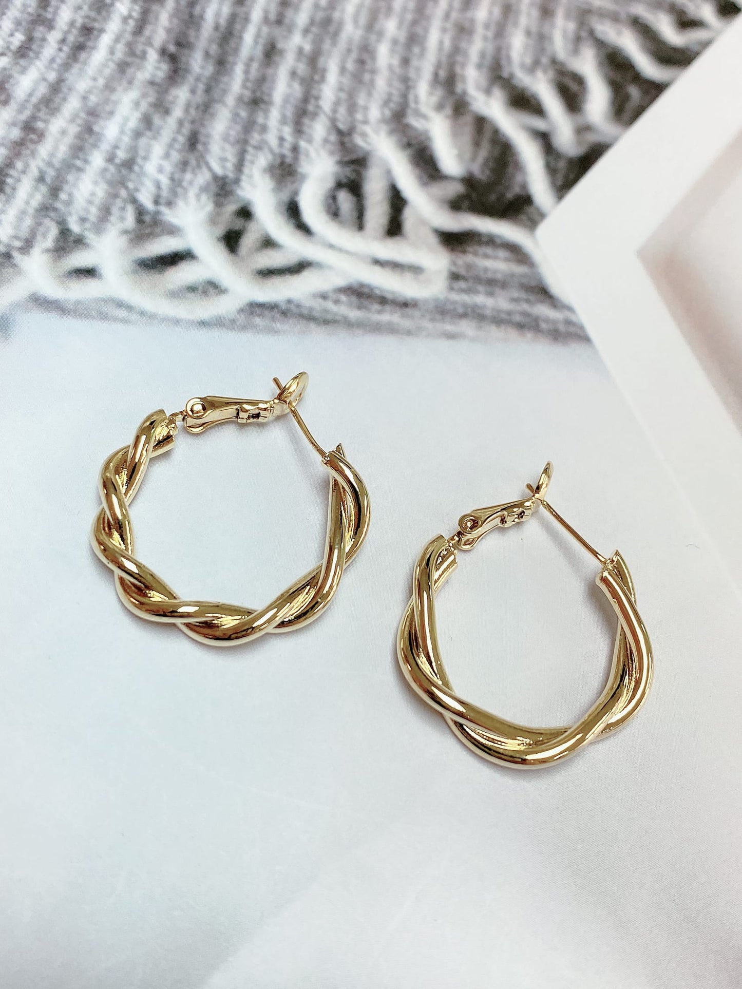 Gold Plated Hoop Earrings