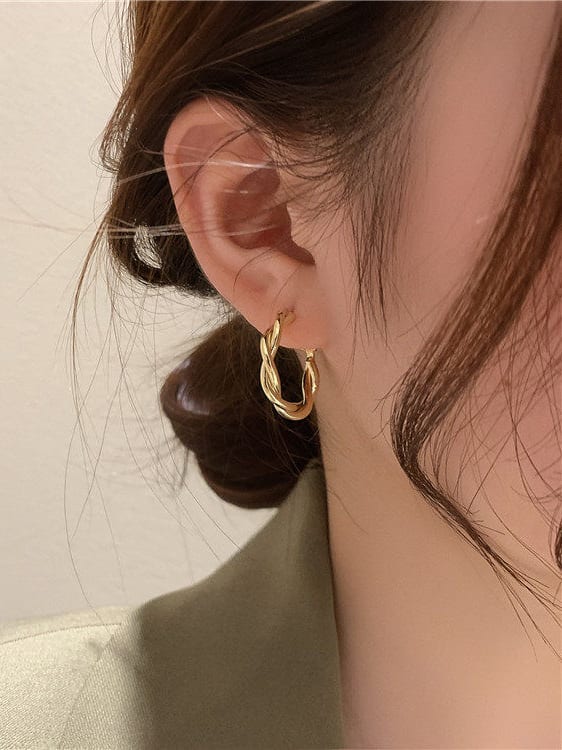 Gold Plated Hoop Earrings