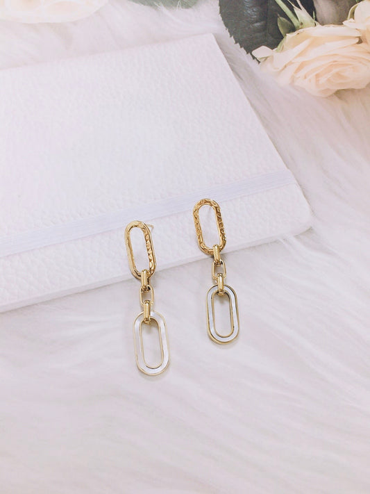Gold Plated Drop Earrings