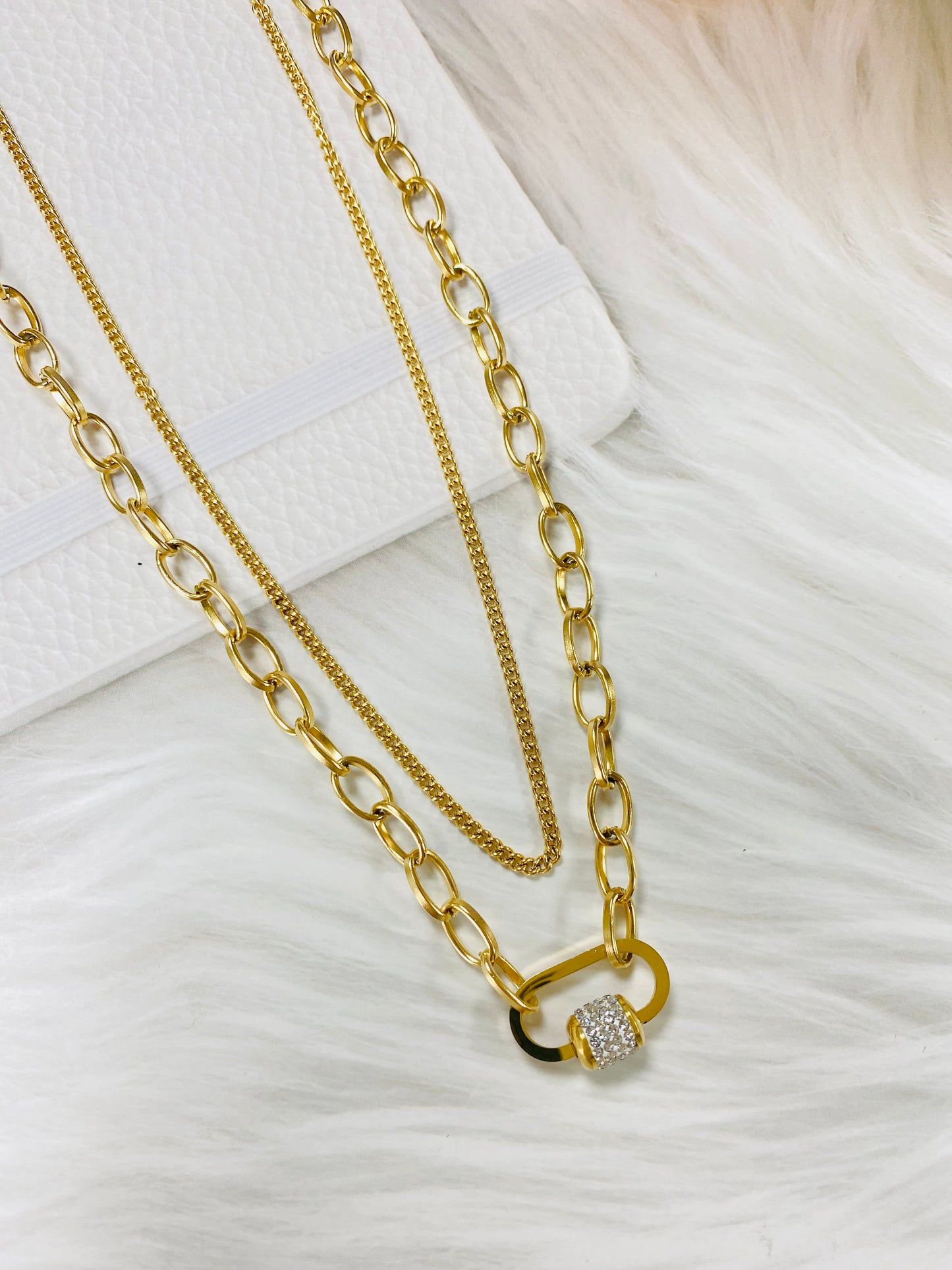 Gold Plated Multi Strand Necklace