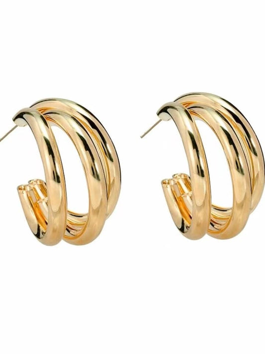Gold Plated Hoop Earrings