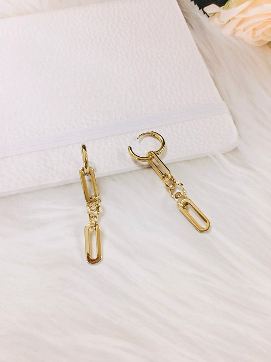 Gold Plated Drop Earrings