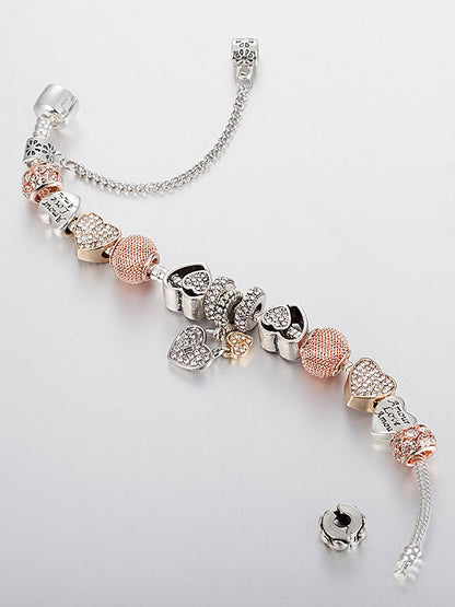 Rhinestone Charm Bracelet