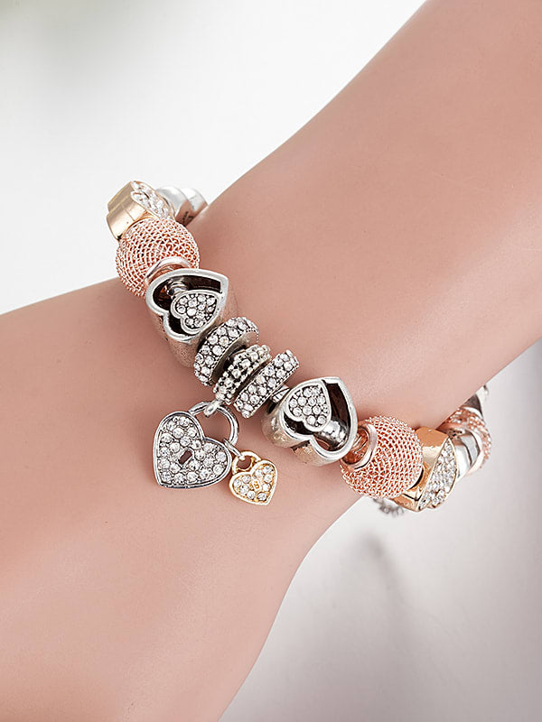Rhinestone Charm Bracelet