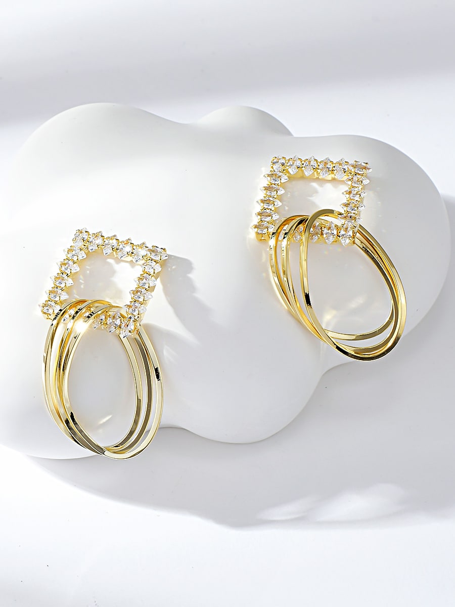 Gold Plated Stud Earrings