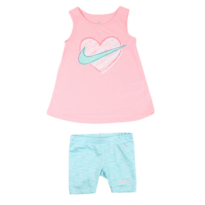 NIKE Girls Top and Shorts Set