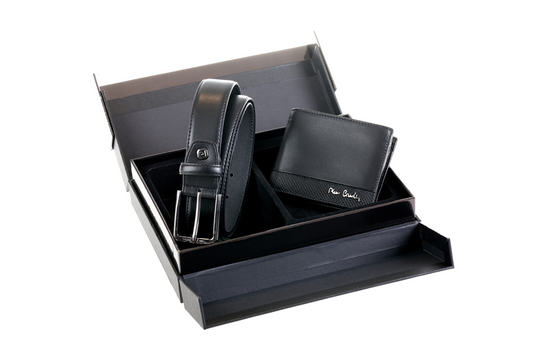 Pierre Cardin Men Wallet & Belt Set