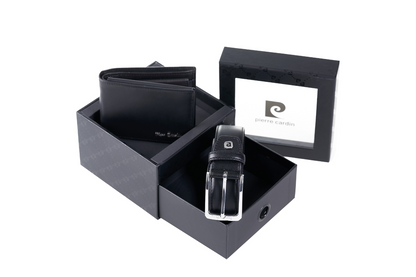 Pierre Cardin Men Wallet & Belt Set
