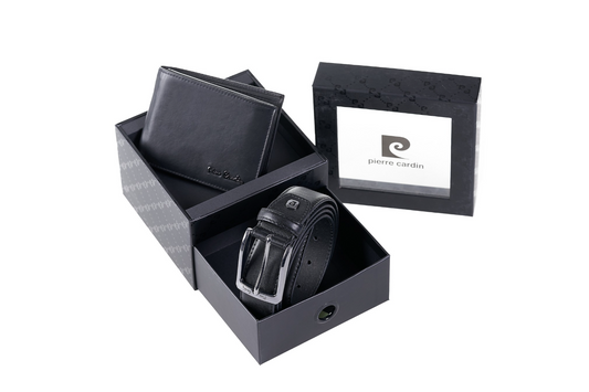 Pierre Cardin Men Wallet & Belt Set