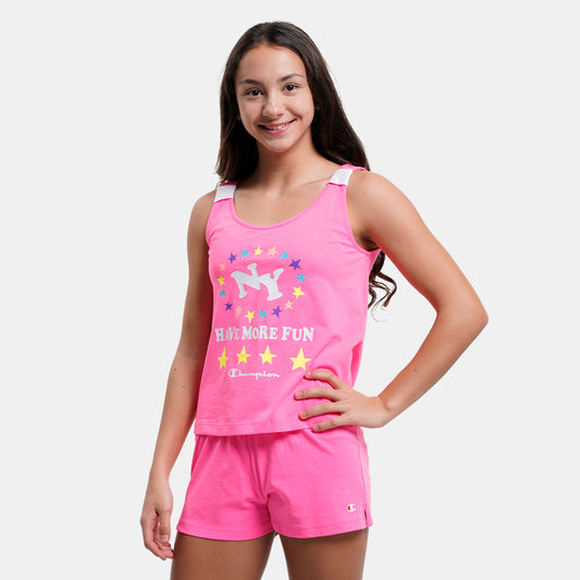 CHAMPION Girls Top and Shorts Set