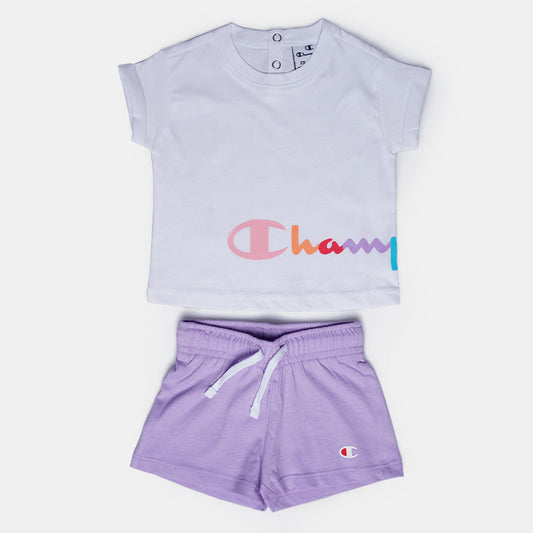 CHAMPION Girls Top and Shorts Set