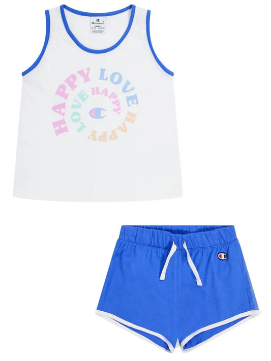 CHAMPION Girls Top and Shorts Set