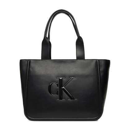 CALVIN KLEIN Embossed Monogram Logo Tote Bag