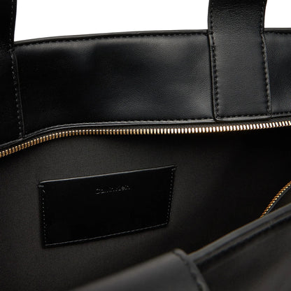 CALVIN KLEIN Embossed Monogram Logo Tote Bag