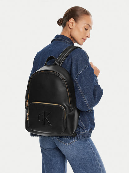 CALVIN KLEIN Embossed Monogram Logo Backpack
