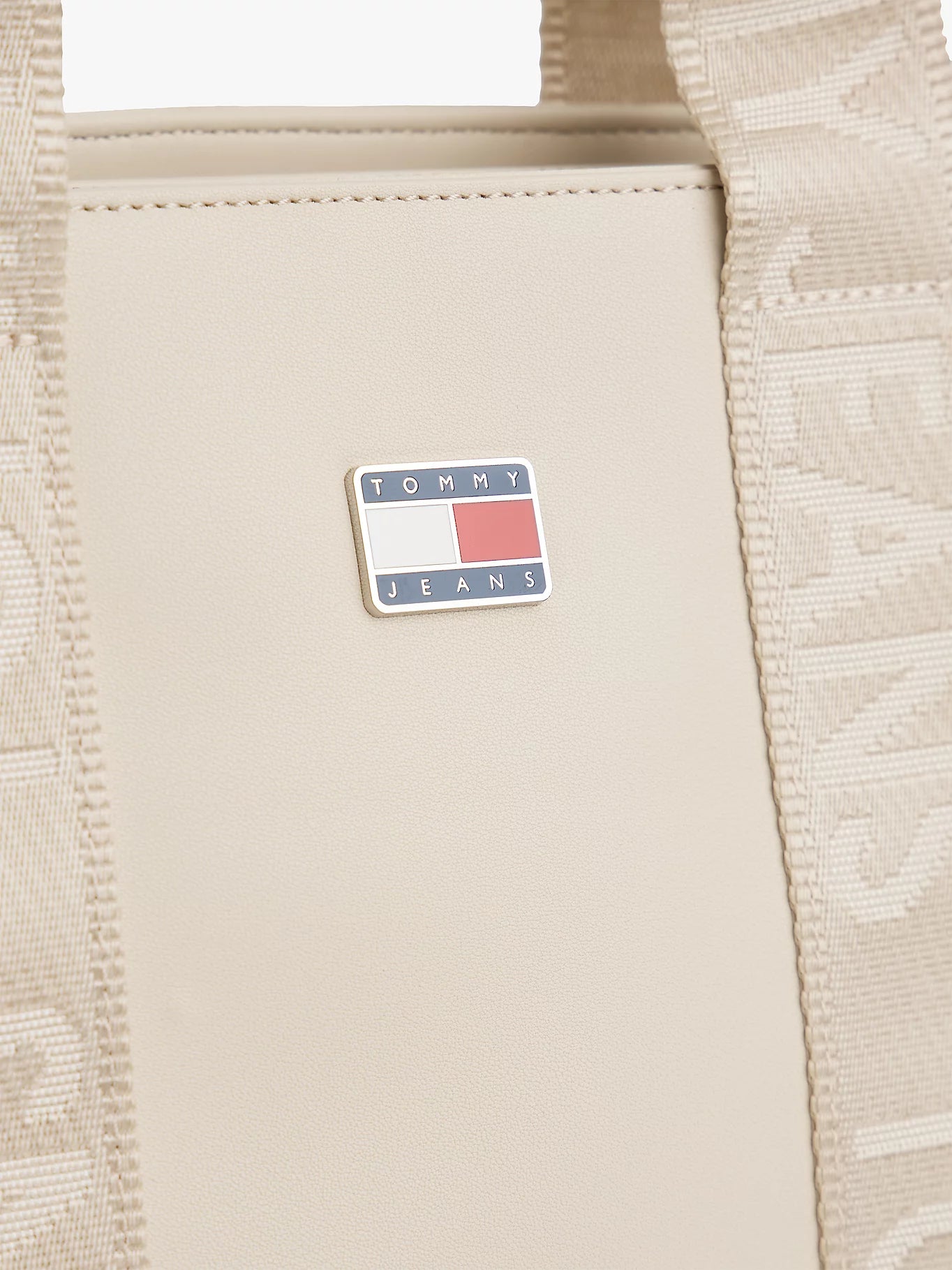 TOMMY JEANS Essential Repeat Logo Crossbody Tote Bag
