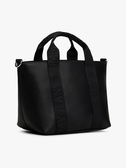 TOMMY JEANS Essential Repeat Logo Crossbody Tote Bag