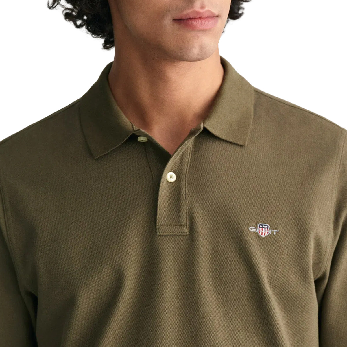 GANT Men Reg Shield Ls Pique Polo