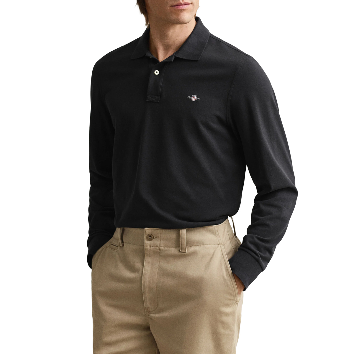 GANT Men Reg Shield Ls Pique Polo