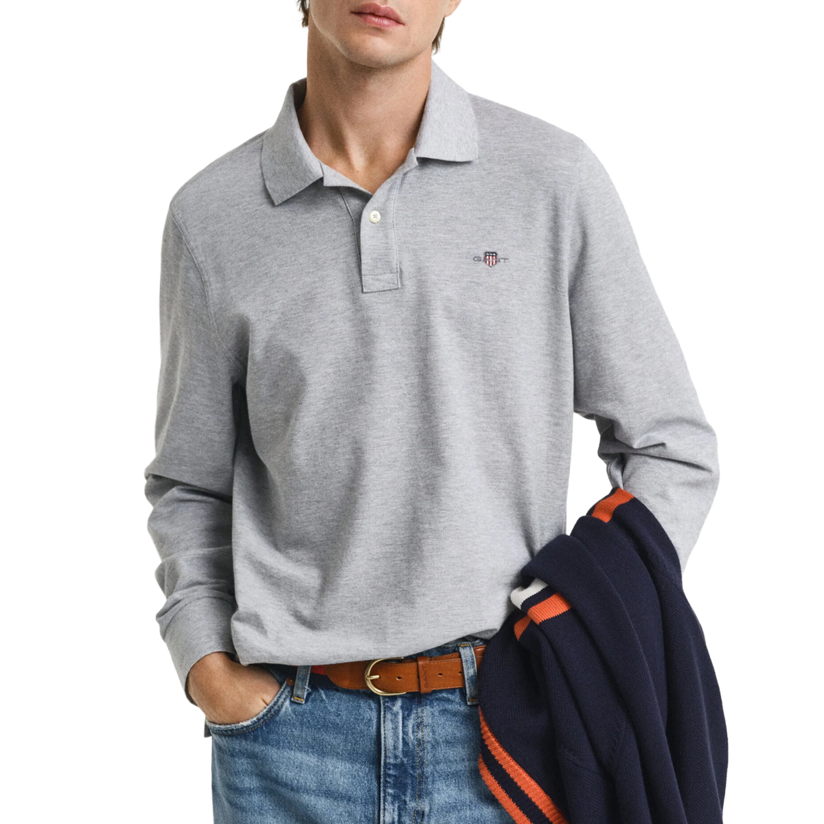 GANT Men Reg Shield Ls Pique Polo