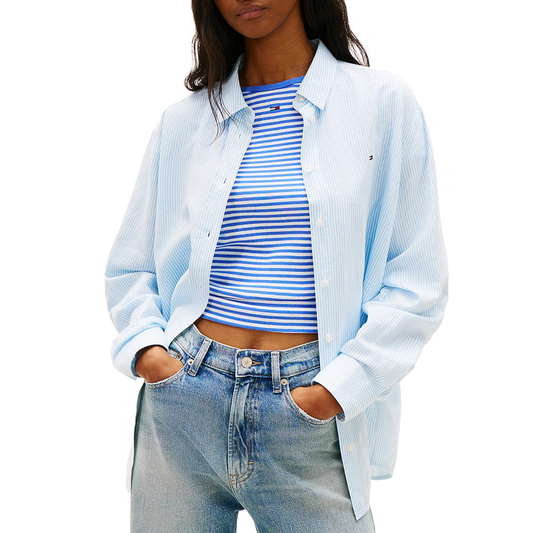 TOMMY JEANS Women Relaxed Linen Shirt