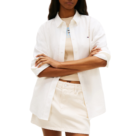 TOMMY JEANS Women Relaxed Linen Shirt