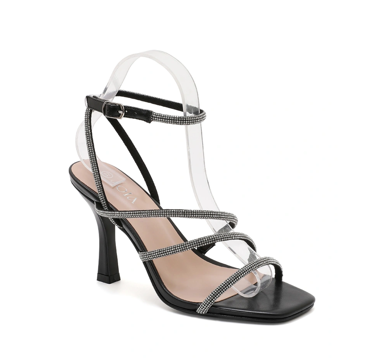 JOIA PARIS Women Rhinestone Heeled Sandals